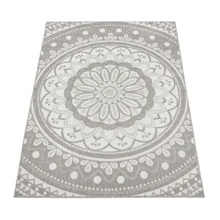 Paco Home Brescia 471 Outdoor-Teppich 120 x 160 cm Grau