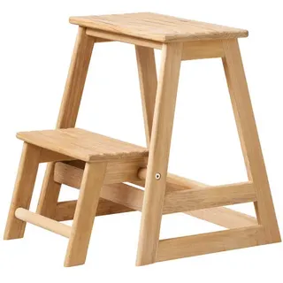 Gardenson Tritthocker , Teakfarben , Holz , Teakholz , vollmassiv , 45.5x49x38.5 cm , Pflegen, Babytoilette, Tritthocker & Sonstiges