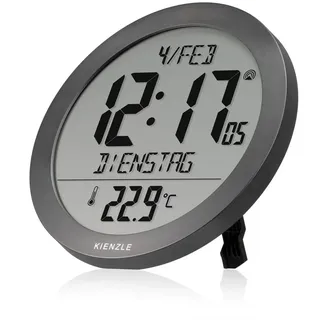 KIENZLE Funkuhr mit Innentemperatur anthrazit