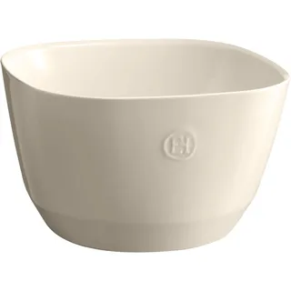 Emile Henry Salatschüssel aus Keramik, hergestellt in Frankreich, groß, 26 x 26 x 15,9 cm, 5,85 l, Ton