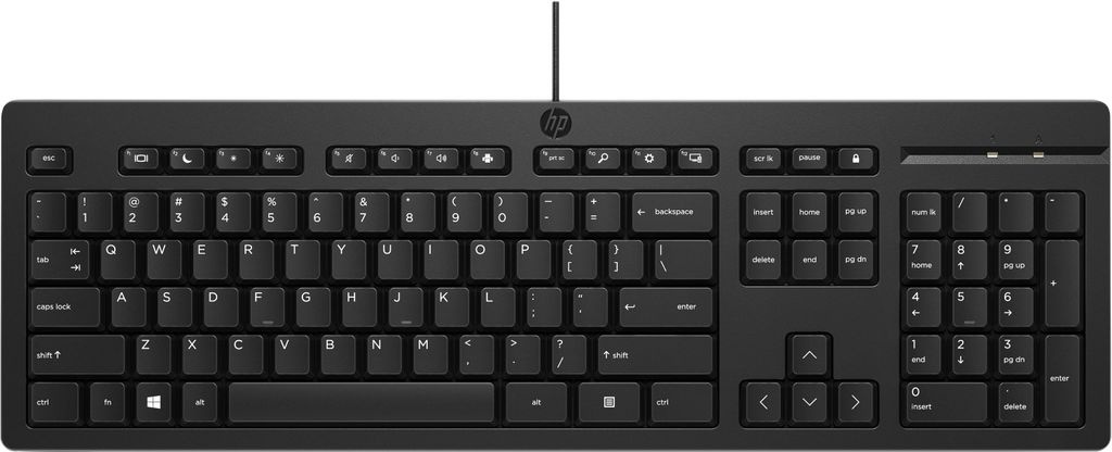 Bild von 125 kabelgebundene Tastatur, schwarz, USB, DE (266C9AA#ABD)