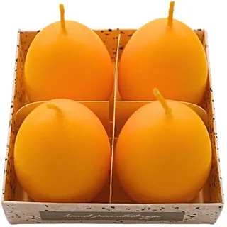 Dekohelden24 Ostereikerze 6,5 cm gelb