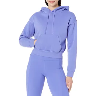 Amazon Essentials Damen Crop Pullover Hoodie Sweatshirt (Erhältlich in Übergröße), Lila Blau, Groß