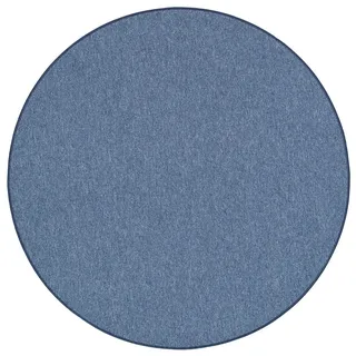 Snapstyle Feinschlingen Veloursteppich 133 x 133 cm Blau