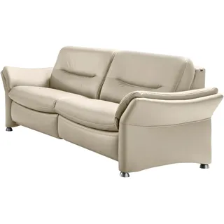 Hukla Couch Leder 3-Sitzer Beige
