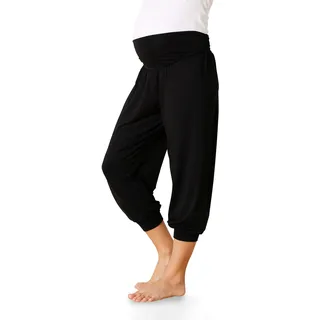 Neun Monate Umstandsharemshose »Viskose Haremshose für Schwangerschaft und Stillzeit« , mit elastischem Bund, schwarz
