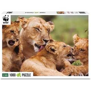 Ambassador 7230022, 1000 Teile Puzzle für Erwachsene und Kinder ab 10 Jahren, WWF Tierpuzzle, Löwe