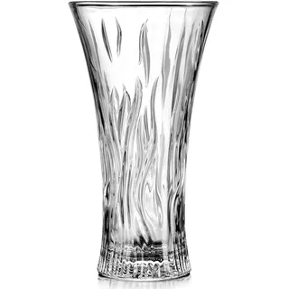 Vase 30,5 cm Blumenvasen, hohe Kristallglasvase, klare bleifreie Glasvase für Blumen, große Glasvasen für Wohnzimmer, Esstisch, Tafelaufsätze Dekor