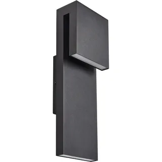 Beliani LED Außenwandleuchte LIMONLU Schwarz