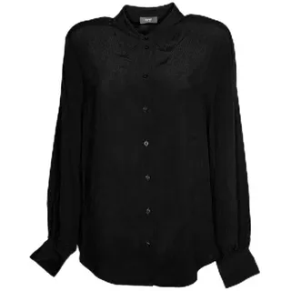 ESPRIT Damen 113EE1F349 Bluse, 001/BLACK, Small