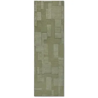 Villeroy & Boch Läufer , Grün , Textil , geometrisch , rechteckig , 80x250 cm , für Fußbodenheizung geeignet, in verschiedenen Größen erhältlich, pflegeleicht, strapazierfähig , Teppiche und Böden, Teppiche, Teppichläufer, Läufer