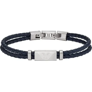 Emporio Armani Herrenarmband aus Edelstahl oder Leder mit Gliederverschluss