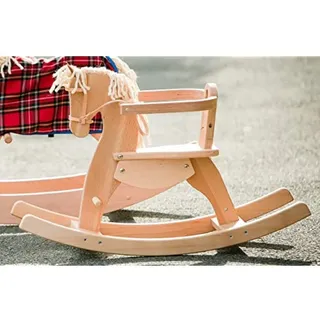 Helga Kreft 50083 Schaukelpferd Holz Emmy, Schaukeltier, ab 10 Monate, Sitzhöhe: 30 cm, Handarbeit Made in Germany