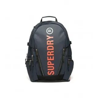 Superdry für Herren. W9110342A Marineblauer Canvas-Rucksack (OSFA), Lässig, Sportlich, Polyester