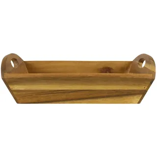 Homeware Brotkorb , Naturfarben , Holz , Akazie , massiv , rechteckig , 23x9x31.5 cm , Fsc , Geschirr, Tischkultur & Serviergeschirr, Brotkörbe