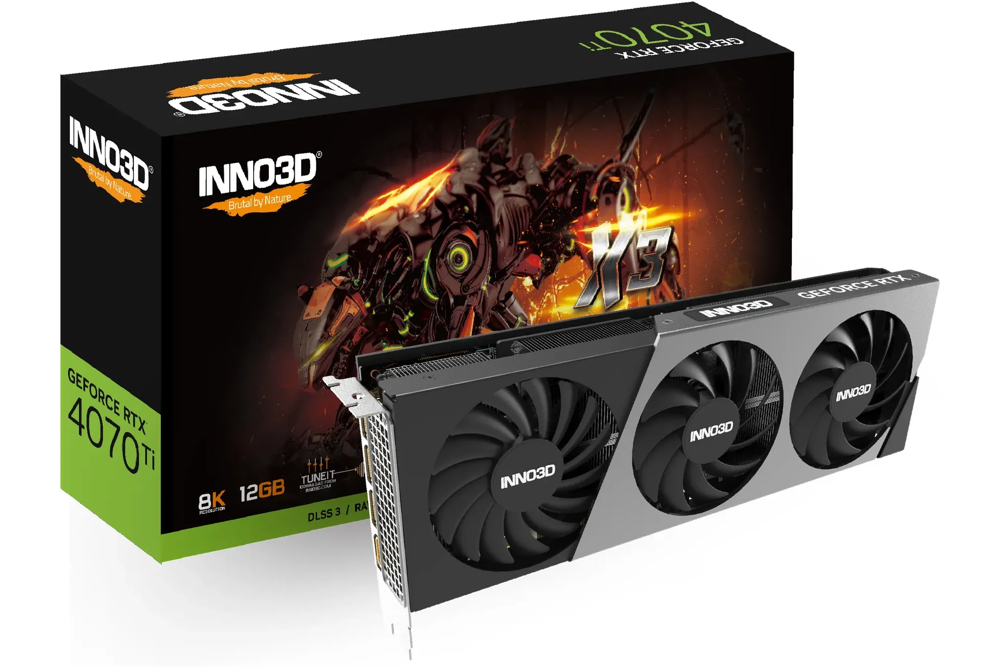 Bild von GeForce RTX 4070 Ti X3 12GB GDDR6X, HDMI, 3x DP (N407T3-126X-186148N)