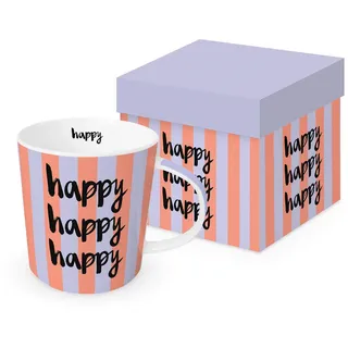 PPD Kaffeebecher , Multicolor , Keramik , 350 ml , 8.5x9.5 cm , SGS-geprüft , Geschirr, Tassen, Kaffeebecher