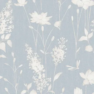 Laura Ashley Vliestapete Dragonfly Garden Chalk Blue 10,05 x 0,52 m