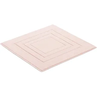Badematte VOSSEN "Feeling" Gr. 4, lila (flieder), H:10mm, Baumwolle, Badematten, Badematte, Badteppich, Uni-Farben, mit Bordüre, Hoch-Tief Effekt, reine Baumwolle