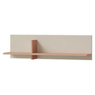 Deine Möbel 24 Wandregal Lima 16 90/25/24 cm in Kaschmir/Alpaca , Kaschmir, Rosa , Holzwerkstoff , 90x25x24 cm , Wohnzimmer, Regale, Wandregale