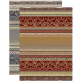 Bassetti Jacquard Plaid Piazza dei Miracoli M1 Marrone 100% Baumwolle, Größe: 140cm x 190cm, 9314561