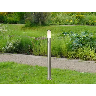 LED Pollerleuchte mit Bewegungsmelder Edelstahl Wegbeleuchtung Garten, H 110cm