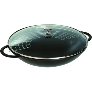 Staub Wok Specialities Ø 37 cm Gusseisen Schwarz