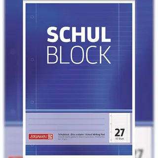 Brunnen Brunnen, Collegeblock Lineatur 27 liniert DIN A4 Innen- und Außenrand, 1 St.