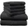 Brillant Handtuchset 6-tlg. schwarz