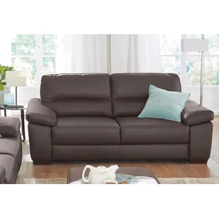 CALIA ITALIA 2-Sitzer »Gaia, hochwertiges Ledersofa mit erstklassigem Sitzkomfort« edles Design, in zwei hochwertigen Lederqualitäten, braun