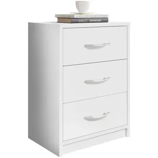 Stella Trading Nachttisch Pepe 38,5 x 28 x 54 cm Weiß