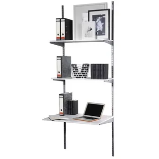 Phoenix Staxx Wandregal 62 x 85 x 223 cm Silber