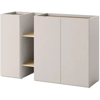 Mirjan24 Kommode Sigma 3D 136 x 91 x 42 cm Beige