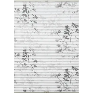 GARDINIA Plissee Bella 70 x 130 cm Blätter/weiß
