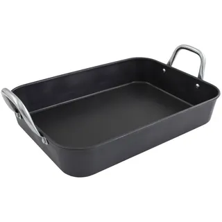 Kopf Auflaufform Pura, Carbonstahl, geeignet für Induktion, 5 Liter , Metall , Rechteckig , 40x12.5x28.5 cm , antihaftbeschichtet , Kochgeschirr, Auflaufformen