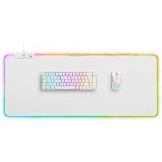 deltaco GAMING DMP310 RGB XL Weiss