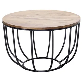 Wohnling Couchtisch Massivholz sheesham 60,0 x 60,0 x 39,0 cm