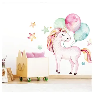 Little Deco Wandtattoo Einhorn & Luftballons DL141