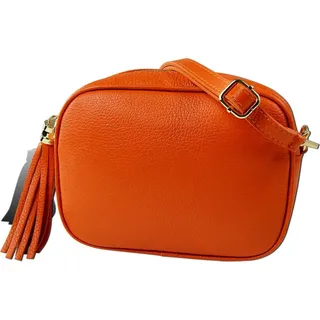 Toscanto Damen Umhängetasche Leder Tasche orange D2OTT811UO - Orange