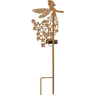 NORTHPOINT LED Solar Gartenstab Solarstecker Außenbereich mit Dämmerungssensor Fee Version 1