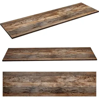 Waschtischplatte 140cm PUEBLA-56 in Vintage Oak Nb. B/H/T ca. 140,4/2,5/46 cm