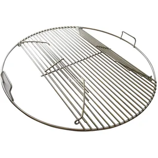BBQNovation Edelstahl Grillrost 54,5 cm für 57 cm Kugelgrill – klappbar, kompatibel mit Weber One-Touch, Weber Master-Touch & Performer, Grillgitter für Holzkohlegrill