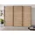 Schwebetürenschrank OTELI 271 x 210 x 68 cm Beige/Braun
