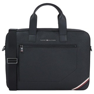 Tommy Hilfiger Herren TH Central Slim Computer Bag AM0AM11579 Laptoptasche, Schwarz (Black)