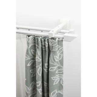 GARESA »Cubus, Quadros Innenlauf« weiß, L:310cm, Gardinenstangen, Gardinenschiene, Innenlauf-Vorhanggarnitur, verlängerbar, Holz-Aluminium,