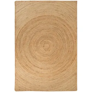 Steffensmeier Flachgewebeteppich 200/290 cm Goa Wirbel , Naturfarben , Naturmaterialen , Rechteckig , 200x290 cm , für Fußbodenheizung geeignet , Teppiche und Böden, Teppiche, Flachwebteppiche