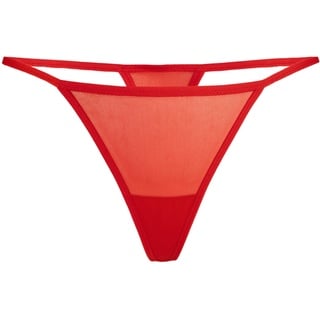 Teyli String Tanga Damen aus transparentem Mesh - Strings & Tangas für Damen aus Transparentem Mesh - Tanger Rot XXL