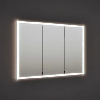 burgbad rl20 Spiegelschrank 121 cm, mit Klarglas Lichtrahmen für Wandeinbau