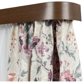 SN DECO GROUP Gardinenschiene »SH2« 2 läufig-läufig Fixmaß Set 2-läufig,inkl. Rundbögen, Blende 5 cm, vorgebohrt, Innenlauf, schwarz