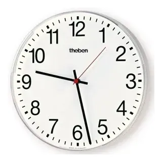 Theben 5009230 KNX Nebenuhr, einseitige Wanduhr, Durchm. 40 cm, arab. Zahlen OSIRIA 240 AR KNX